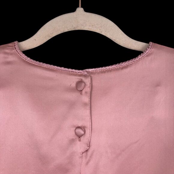 NWT Valerie Steven’s Pure Silk Mauve Pink 100% Silk Blouse, Office Siren, SZ 16 - Picture 6 of 10